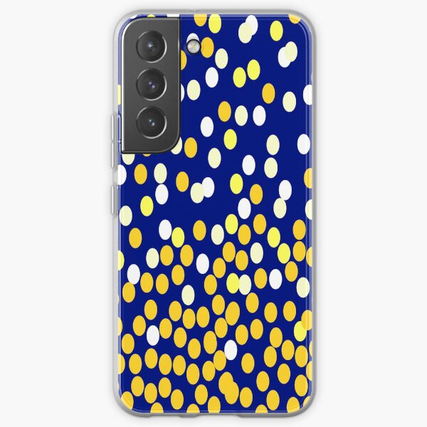 Starry night blue white yellow DOTS10 Samsung Galaxy Soft Case