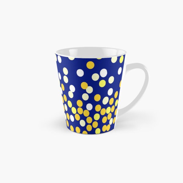 Starry night blue white yellow DOTS10 Tall Mug