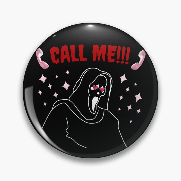 Item preview, Ghost Face "Call Me!!" Heart Eyes designed and sold by Maria N.