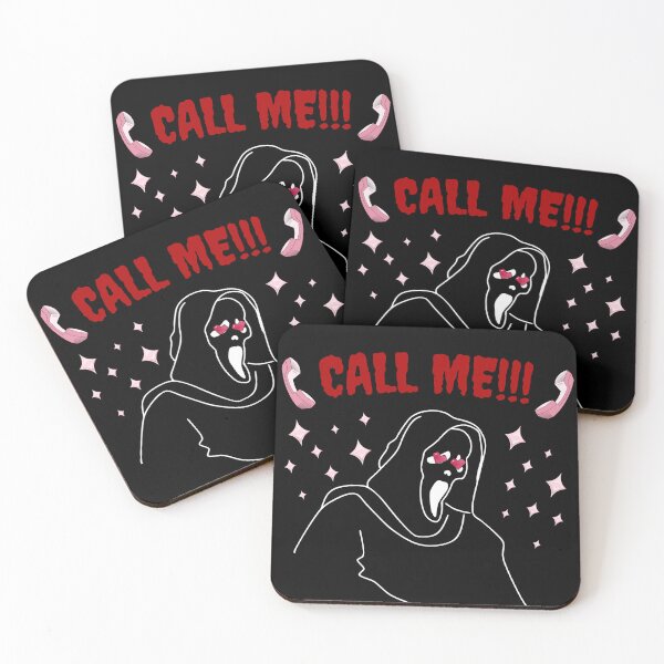 Item preview, Ghost Face "Call Me!!" Heart Eyes designed and sold by Maria N.