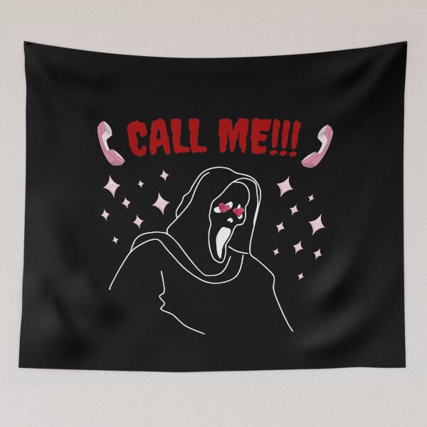 Item preview, Ghost Face "Call Me!!" Heart Eyes designed and sold by Maria N.