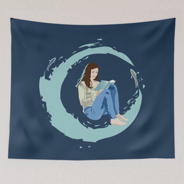 Item preview, Reader abstracted in her bubble designed and sold by Emi Yañez.