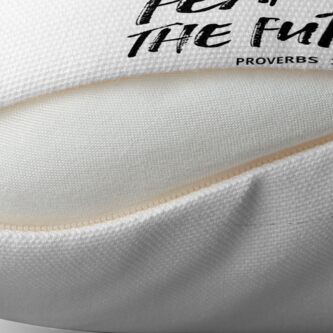 Alternate view of She Laughs Without Fear Of The Future - Christian Quote - Proverbs 31:25 Floor Pillow