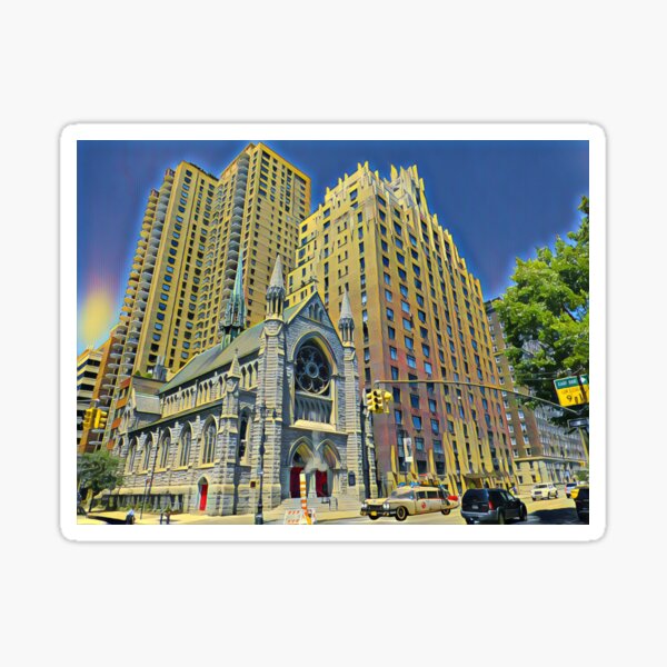 Ghostbusters Church Shandor Building Central Park West New York Poster Sticker
