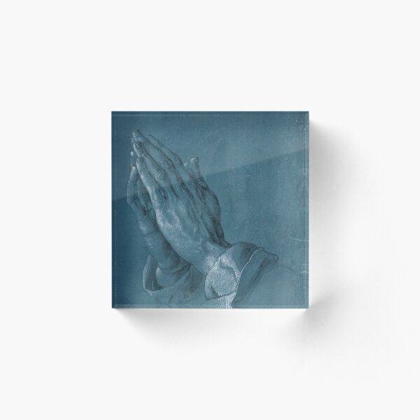 "Praying Hands" by Albrecht Dürer Acrylic Block