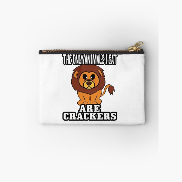 Item preview, The Only Animals I Eat Are Crackers Lion designed and sold by CreativeStrike.