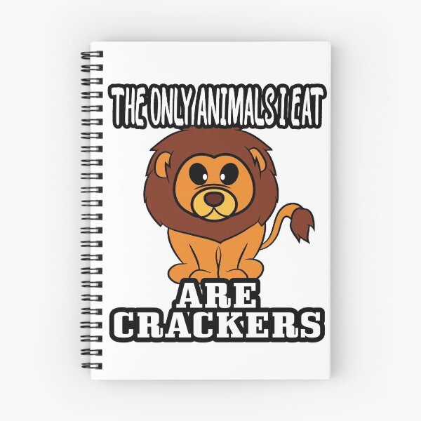 Item preview, The Only Animals I Eat Are Crackers Lion designed and sold by CreativeStrike.