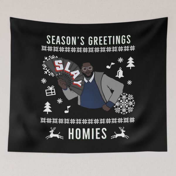 Item preview, season's greetings Homis Slay ucmb holiday Funny designed and sold by SANTIAGOPAPPALA.