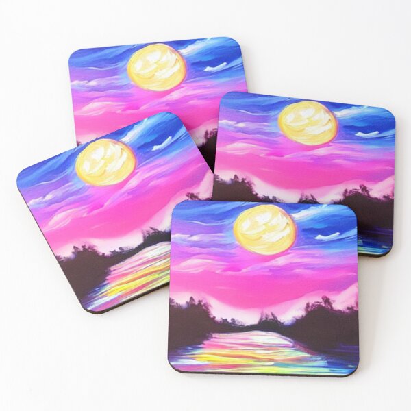 Item preview, Sunset painting designed and sold by Subjectiv3Art.