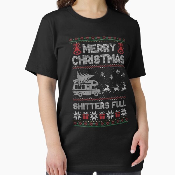 Item preview, Merry Christmas Shitter Sweater Was Full Funny Xmas Pajama T-Shirt designed and sold by BolichFalk.