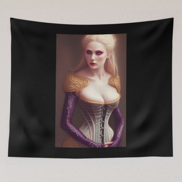 Item preview, Sexy Blonde Vampire Madame Dark Beautiful Artwork  designed and sold by SANTIAGOPAPPALA.