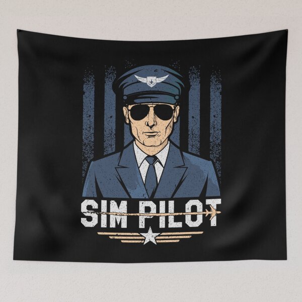 Artikelvorschau, Sim Pilot Airliner Farbpalette entworfen und verkauft von SANTIAGOPAPPALA.