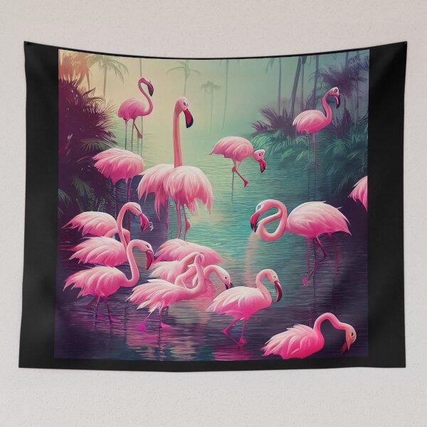 Item preview, The Flamingo Flock designed and sold by abhaley.