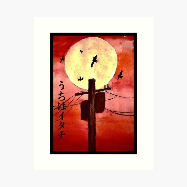 Wall Art Print Sasuke Moon, Gifts & Merchandise