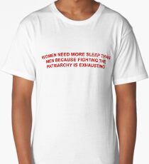 women need more sleep Long T-Shirt