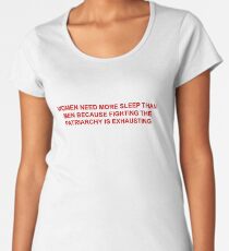women need more sleep Women's Premium T-Shirt