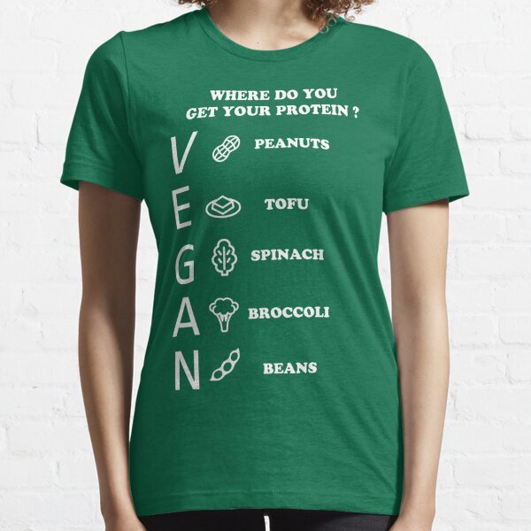 entrega Gratis Camiseta Unisex Vegano sí tengo la proteína suficiente