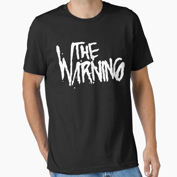 Vista previa del artículo con la obra «MEJOR VENDEDOR - La mercancía de la banda de advertencia Camiseta esencial», diseñado y vendido por BlondinaKovacev.