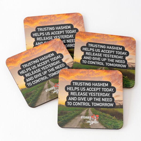 Item preview, Trusting Hashem helps us to accept today release yesterday, and give up the need to control tomorrow designed and sold by Stories To Inspire - Motivational Jewish Quotes.