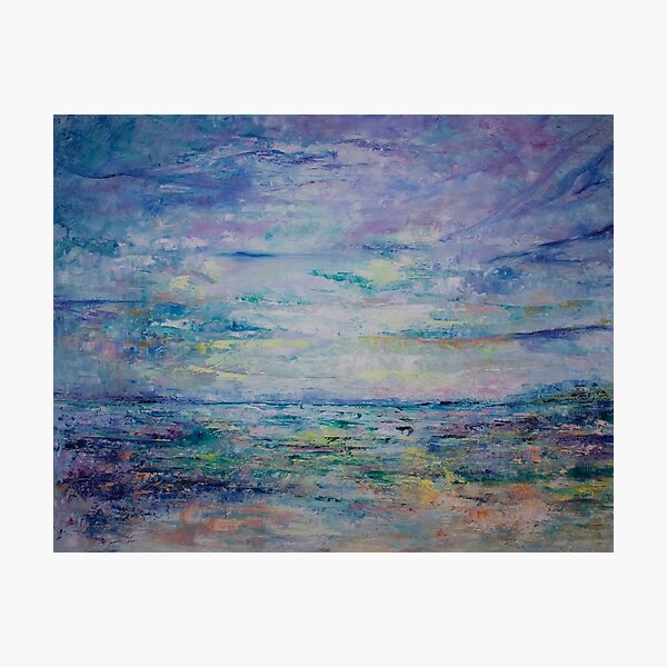 Vista previa del artículo con la obra «Paisaje marino impresionista con espátulas», diseñado y vendido por Anil Sawe.