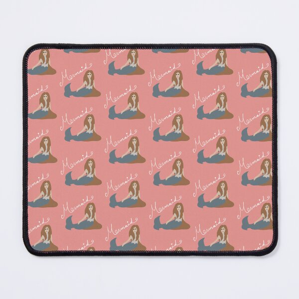 Item preview, Mermaid pink background designed and sold by Antique-Gifts.