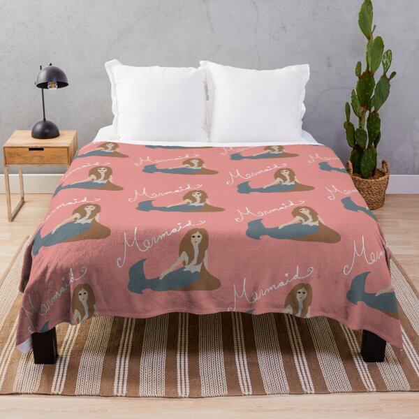 Item preview, Mermaid pink background designed and sold by Antique-Gifts.