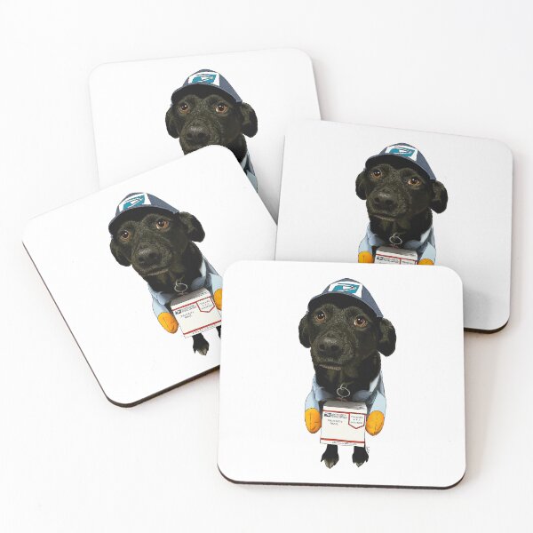 Item preview, Special Delivery Australian Shepherd Black Lab Mix - Black Lab Mail Man designed and sold by EcoElsa.