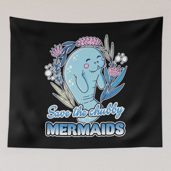 Item preview, Manatee - Save Chubby Mermaids designed and sold by UnknownArtistt.