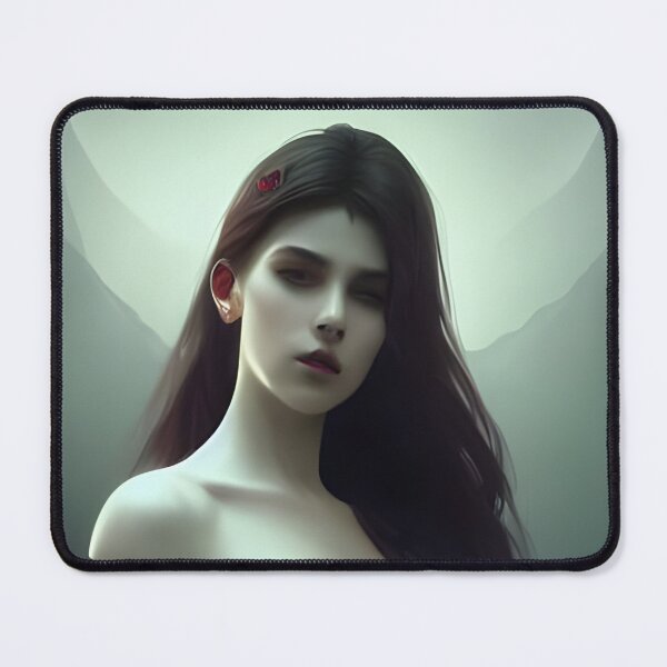 Item preview, Sexy Brunette Vampire Seductress Alluring Dark Madame Beautiful Artwork designed and sold by Eliteijr.