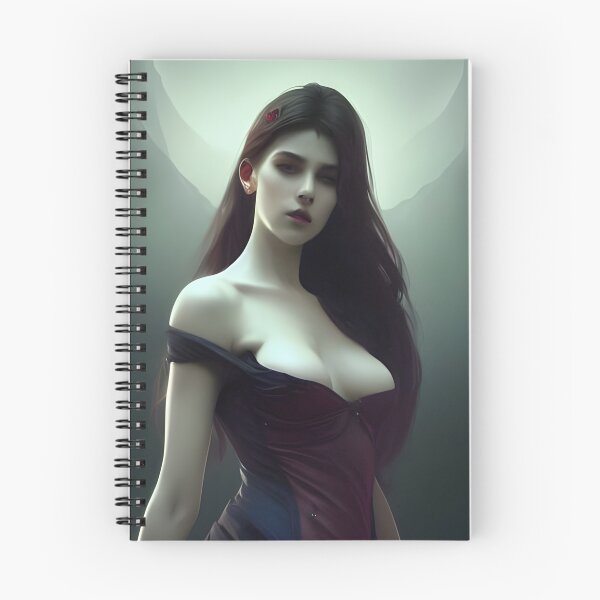 Item preview, Sexy Brunette Vampire Seductress Alluring Dark Madame Beautiful Artwork designed and sold by Eliteijr.