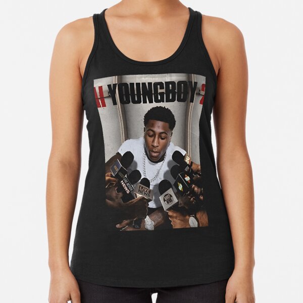 Nba Youngboy 38 Jersey Women Racerback Tank Tops