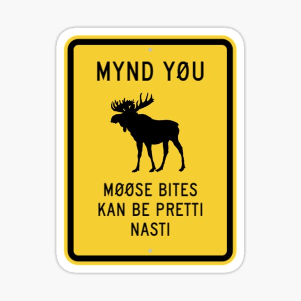 Monty Python And The Holy Grail Intro Credits Moose Bites Sticker