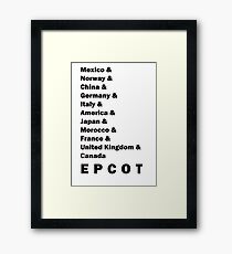 Epcot Classic Framed Print