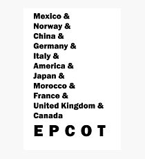 Epcot Classic Photographic Print