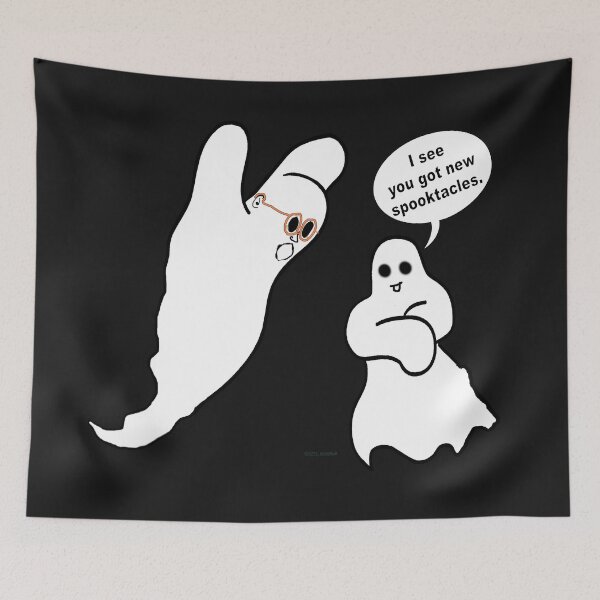 Item preview, Ghost Wearing Spectacles designed and sold by kristalcurt.