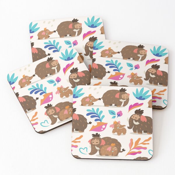 Item preview, Mother mammoth with baby designed and sold by PenguinHouse.