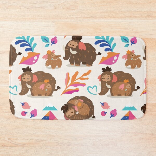 Item preview, Mother mammoth with baby designed and sold by PenguinHouse.