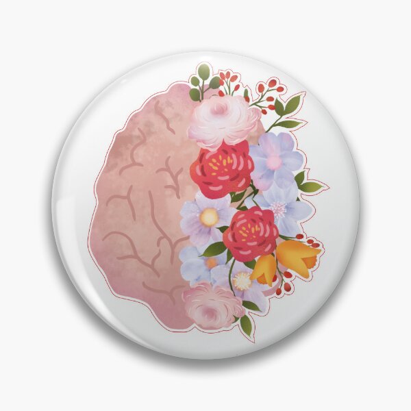 Item preview, Blooming Floral Brain Anatomy Design designed and sold by redbubbleart18.
