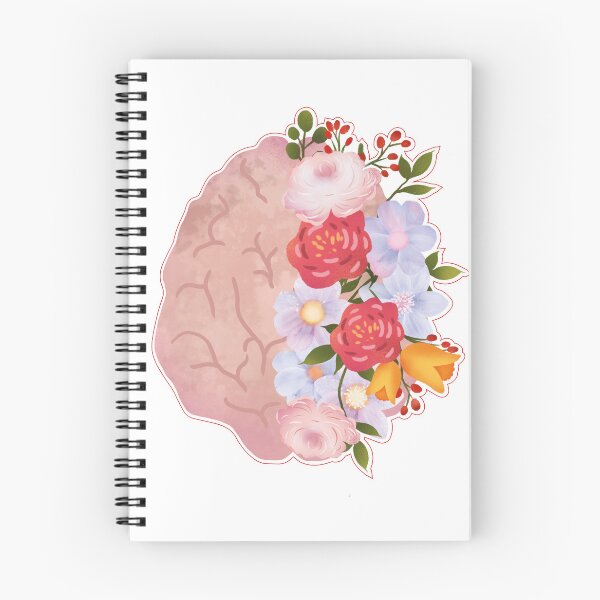 Item preview, Blooming Floral Brain Anatomy Design designed and sold by redbubbleart18.