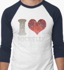 I love Michelle Obama t shirt Men's Baseball ¾ T-Shirt