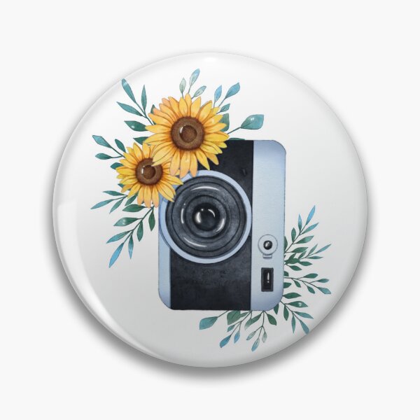 Item preview, Floral Watercolor Camera Graphic Art designed and sold by redbubbleart18.