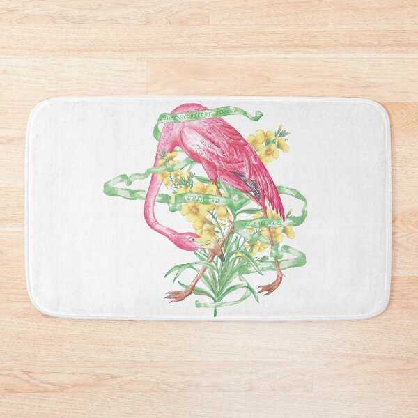 Item preview, Flamingo with flower designed and sold by letsgow8th.
