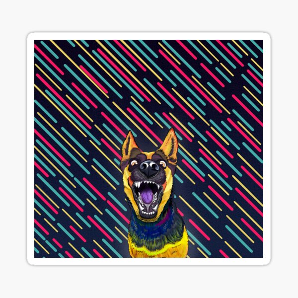 Vista previa del artículo con la obra «Psicodelia Canina», diseñado y vendido por Yumir.