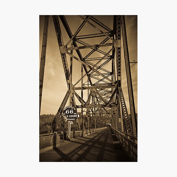 Chain of Rocks Bridge. (Alan Copson ©) Photographic Print