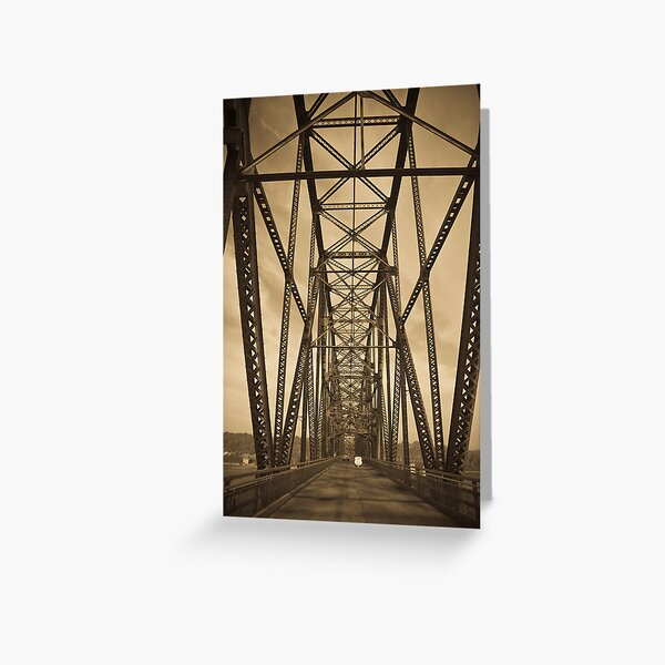 Chain of Rocks Bridge (Alan Copson ©) Greeting Card