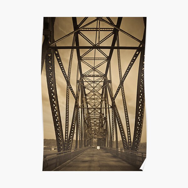 Chain of Rocks Bridge (Alan Copson ©) Poster