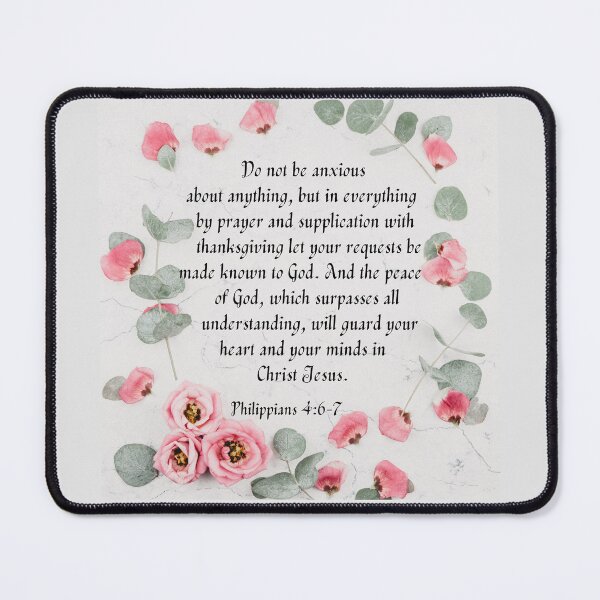 Item preview, Philippians 4:6-7 Bible Verse designed and sold by Sandra Le Roux.
