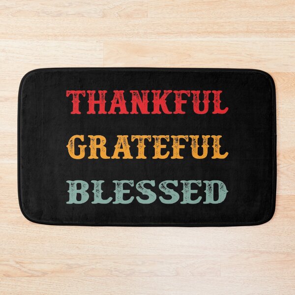 Item preview, Thankful Grateful Blessed - Vintage Retro Text designed and sold by Whimsical  Thinker.