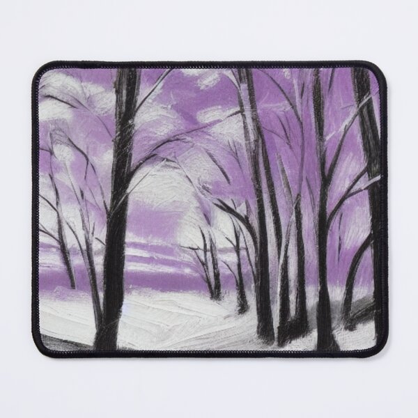 Item preview, A Purple Winter Forest Scene designed and sold by Ispeakgeek.