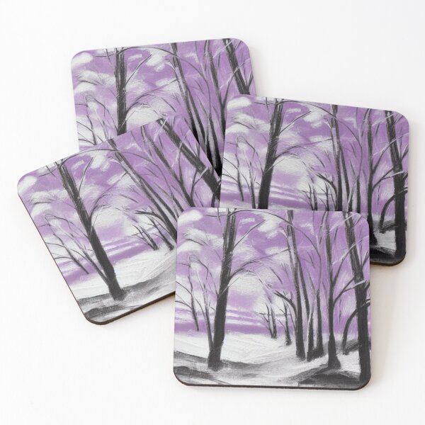 Item preview, A Purple Winter Forest Scene designed and sold by Ispeakgeek.